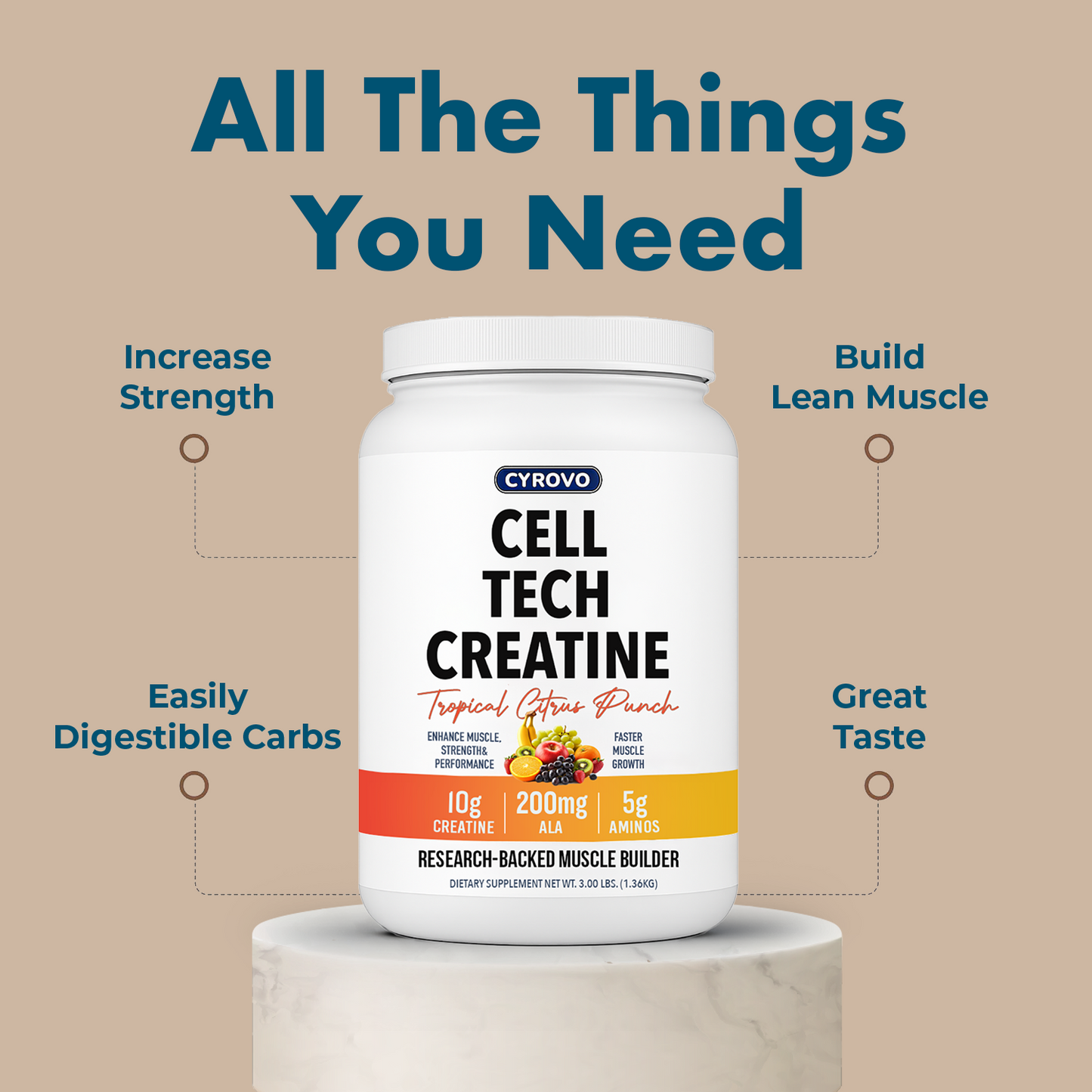 Cyrovo® Cell-Tech  creatine